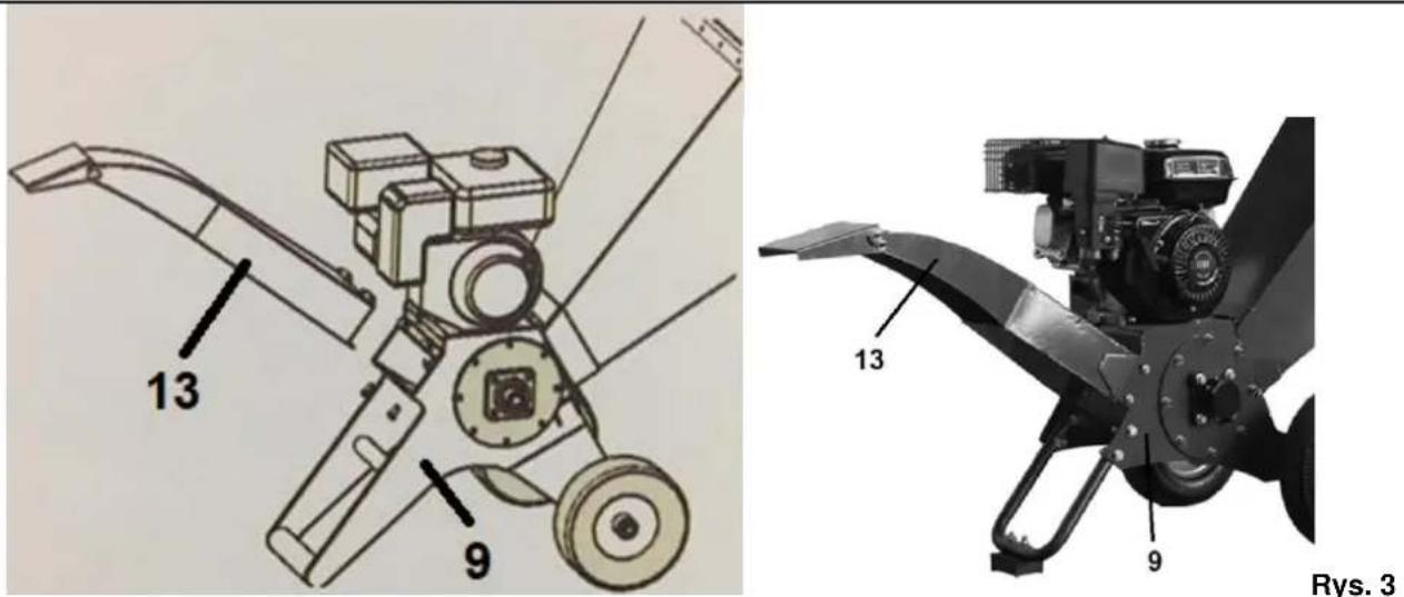 Faworyt JR196L-WP - Montaż leja wyrzutowego - 1