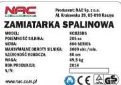 NAC KCB25BS - Spis treści - 5