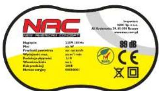 NAC YT623702 - Piktogramy ostrzegawcze i oznaczenia sterownicze - 2