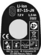 NAC PRB72H-JN - Inne oznaczenia na maszynie - 3
