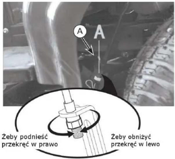 NAC UR-TR107-500BS-S - Poziomowanie zespołu koszącego - 2