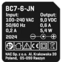 NAC PRB72H-B20-JN - Inne oznaczenia na maszynie - 3