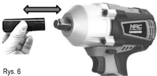 NAC IW-600-BL-LI-20V - Zakładanie i zdejmowanie końcówek - 1