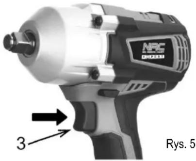NAC IW-600-BL-LI-20V - Włączenie / wyłączanie urządzenia - 1