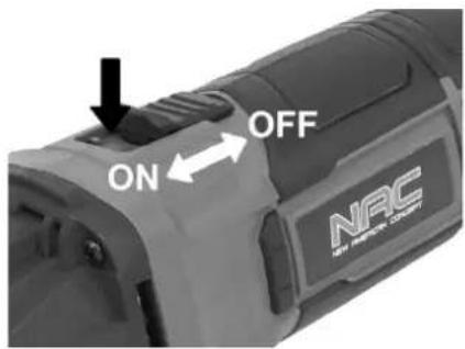 NAC AGE-125-BL-LI-20V - W modelach AGE-125-LI-20V i AGE -125-LI-B-20V (Rys. 7a): - 1