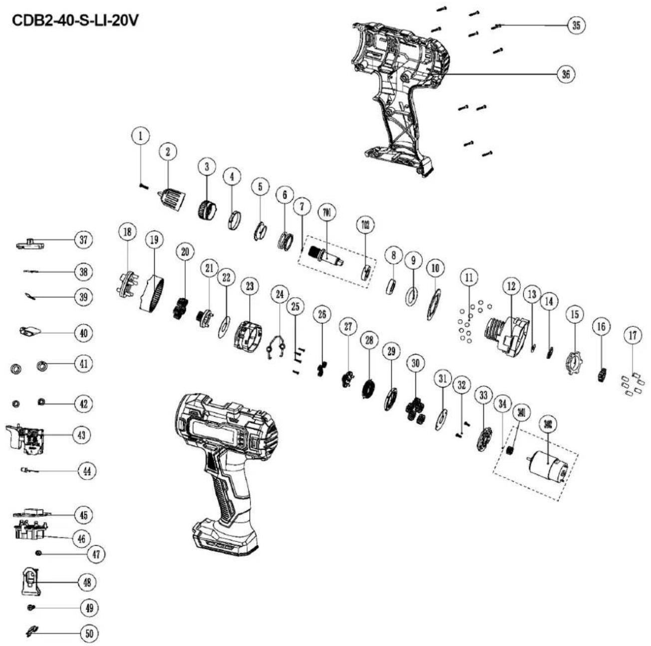 NAC CDB-50-BL-LI-20V - GWARANCJA I SERWIS - 3