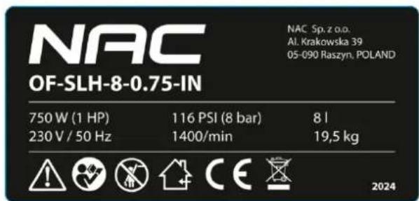 NAC OF-SLH-8-0.75-IN - DANE TECHNICZNE - 2