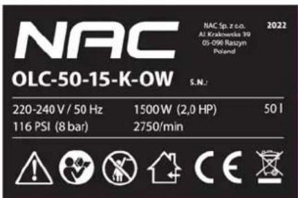 NAC OLC-24-15-K-OW - DANE TECHNICZNE - 3