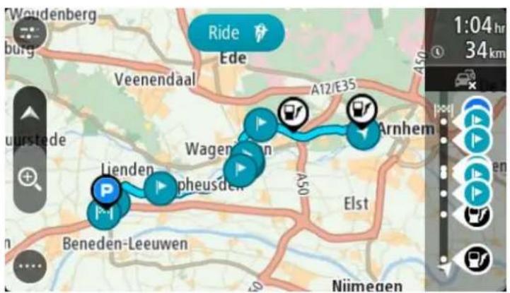 Woudenberg burg Ride Ede A12/E35 Arnhem Lienden Pheusden Wagen A50 Elst Beneden-Leeuwen Niimegen 1:04 hr 34 km