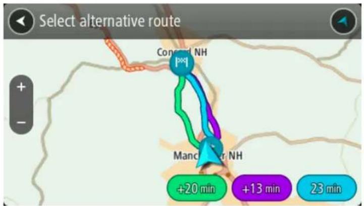 Select alternative route Concord NH Manchester NH +20 min +13 min 23 min