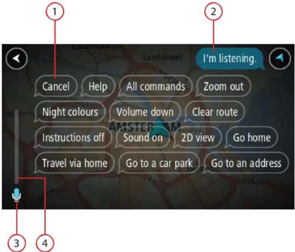 TOMTOM GO Camper Max 700 - Ekran sterowania głosowego - 1