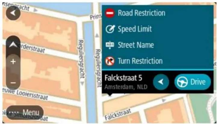 Road Restriction Speed Limit Street Name Turn Restriction Falckstraat 5 Amsterdam, NLD Drive