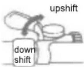 upshift down shift