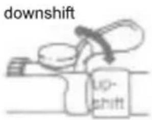 downshift up- shift