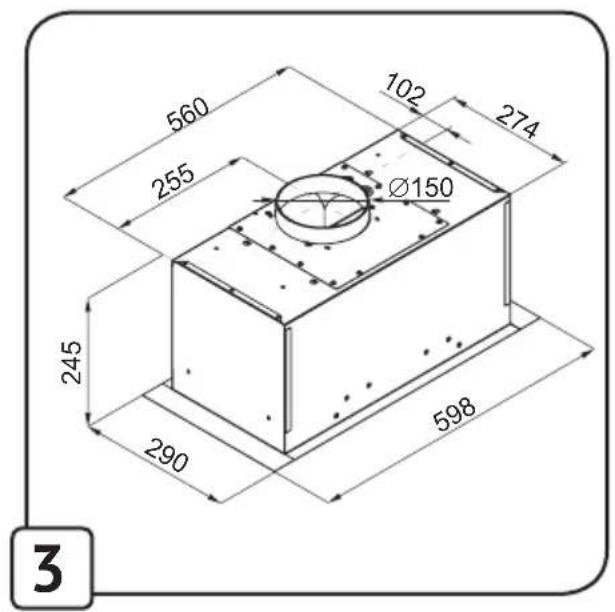 560 255 102 274 Ø150 245 290 598 3