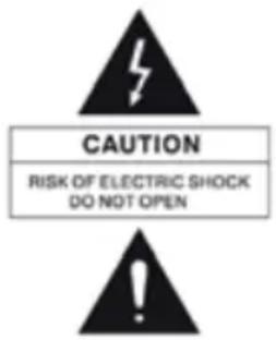 CAUTION RISK OF ELECTRIC SHOCK DO NOT OPEN