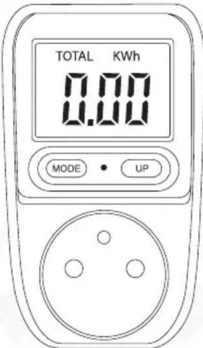 TOTAL KWh 0.00 MODE UP
