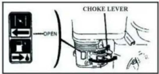 OPEN CHOKE LEVER