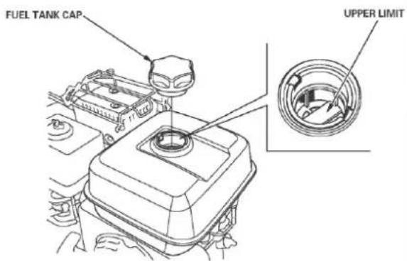 FUEL TANK CAP UPPER LIMIT
