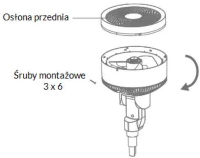 Ostona przednia Śruby montażowe 3 x 6