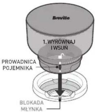 BREVILLE Barista Max+ VCF152X - • Zdejmowany pojemnik na ziarna kawy - 1