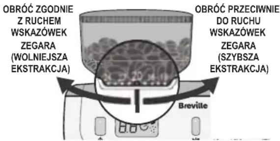 BREVILLE Barista Max+ VCF152X - • Regulacja młynka - 3