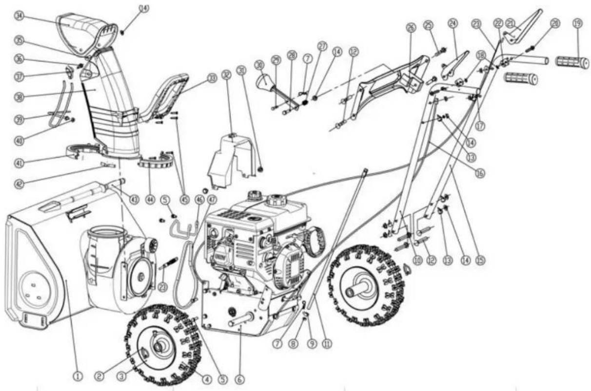 Handy KZO56HL - RYSUNKI ZŁOŻENIOWE - 1