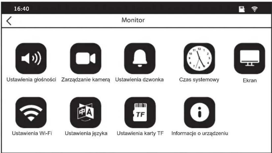Eura WVP-07A3 - USTAWIENIA MONITORA - 1