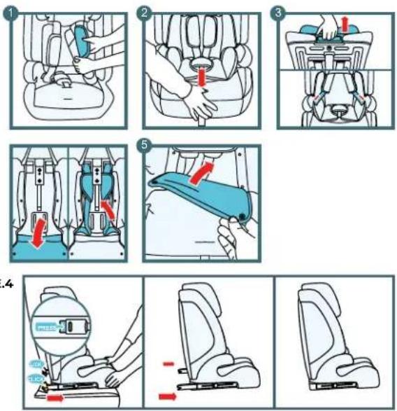 Kinderkraft SAFETY FIX 2 i-Size - Montaż ISOFIX - 3