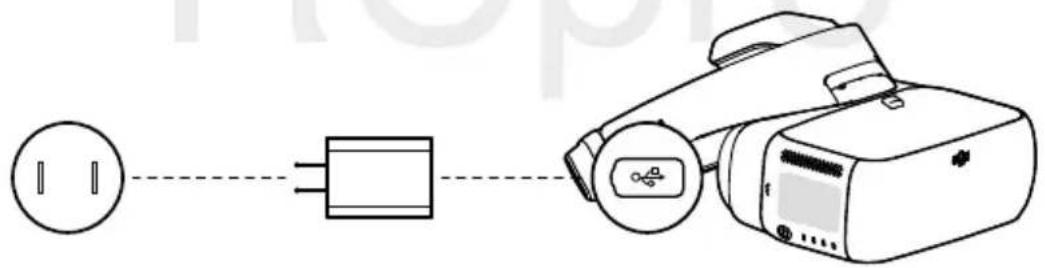 DJI FPV Goggles - Ładowanie gogli - 1