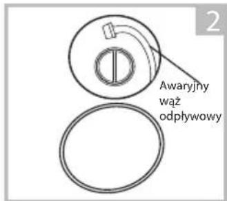 Awaryjny wąż odpływowy