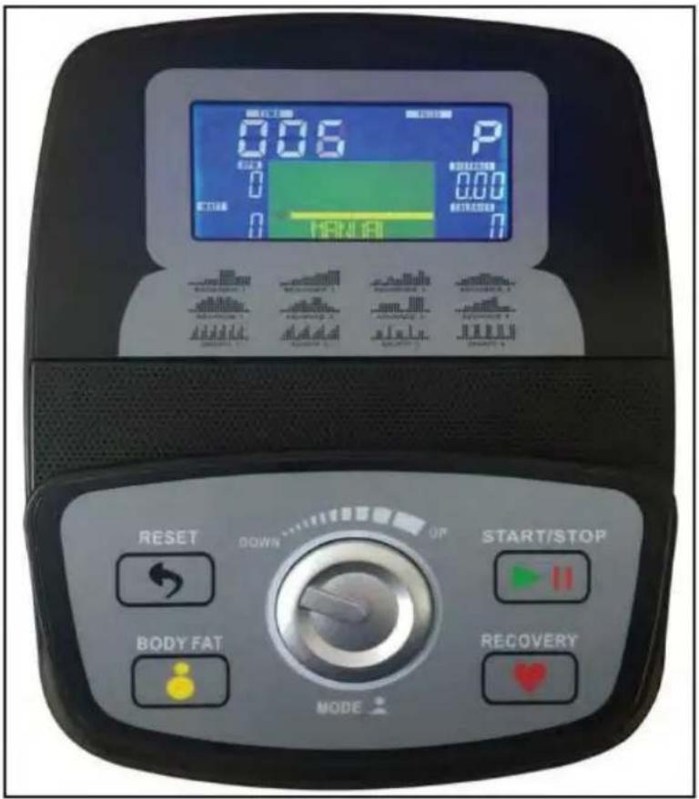 0.06 P 0.00 0.00 0.00 0.00 RESET DOWN OP START/STOP BODY FAT MODE RECOVERY