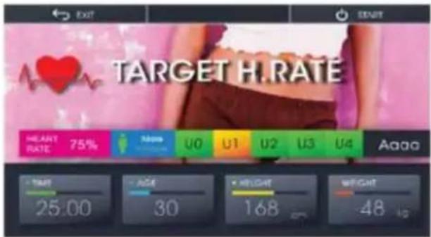 EXIT START TARGET H RATE HEART RATE 75% AAGA U0 U1 U2 U3 U4 Aaaa + TAU 25.00 - AAG 30 • INLIGHT 168 • WEIGHT 48 kg