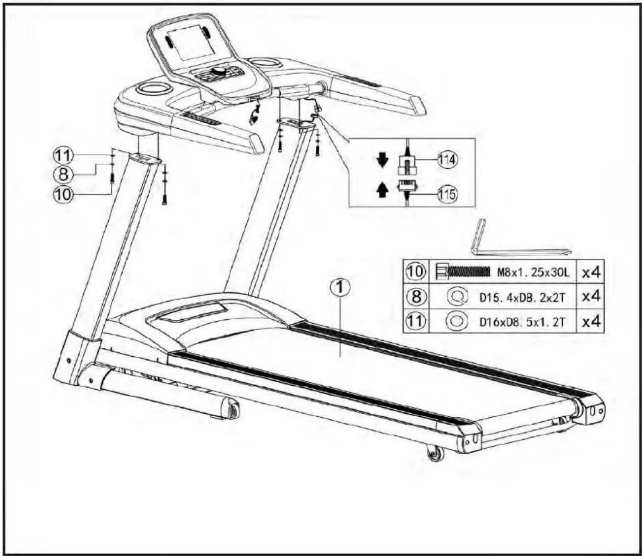 ⑪ ⑧ ⑩ ① ⑩ M8x1.25x30L x4 ⑧ D15.4xD8.2x2T x4 ⑪ D16xD8.5x1.2T x4