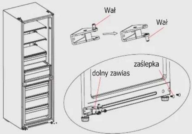 TOSHIBA GR-RB360WE-DMJ - Drzwi prawe i lewe – zamiana - 7