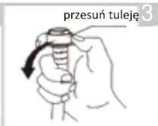przesuń tuleję 3