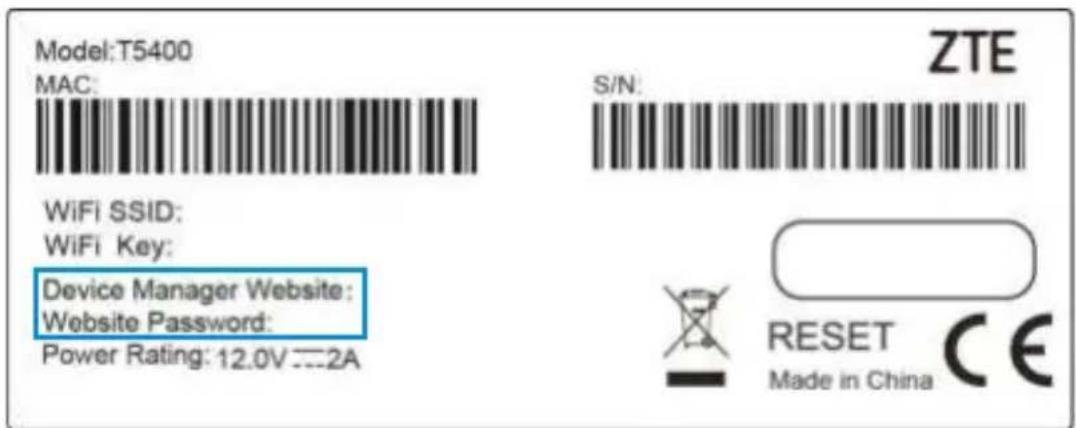 ZTE T5400 - Zarządzanie urządzeniem - 1