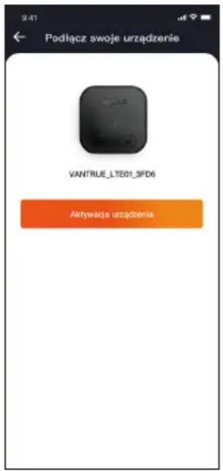 Podlącz swoje urzȩdzenie VANTRUE_LTE01_3FD6 Aktywacja urzȩdzenia