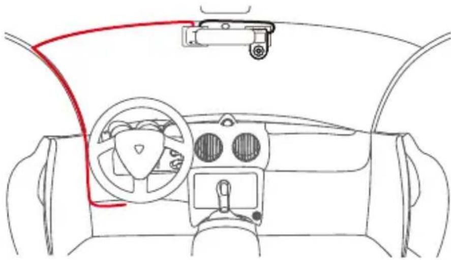 Vantrue LTE01 - Prowadzenie kabli - 1