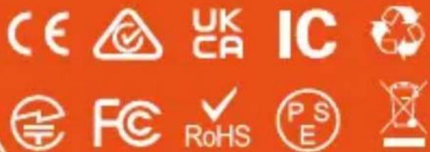 CE UK CA IC FC RoHS PSE