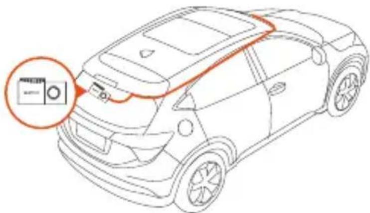 Vantrue S1 Pro - Ukrywanie kabli - 2