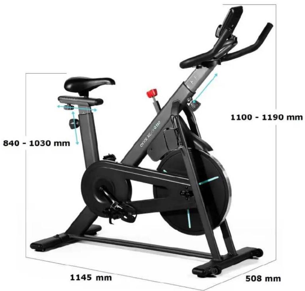 Oyoc XC-100 840 - 1030 mm 1145 mm 508 mm 1100 - 1190 mm