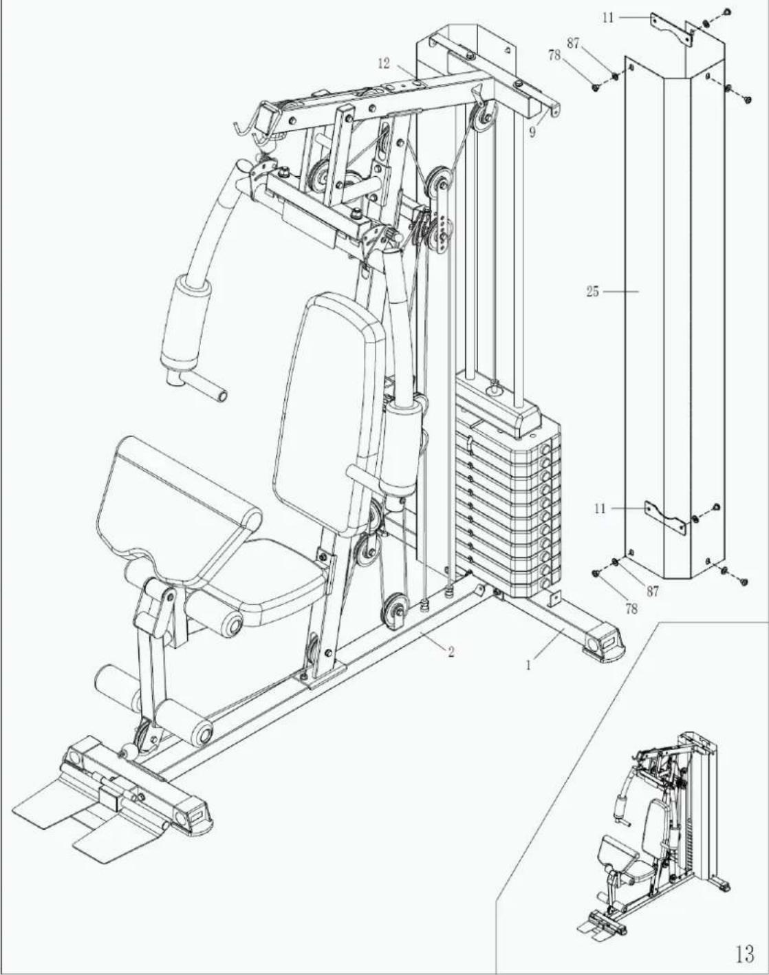DS Fitness Atlas DS600S - KROK 12: - 2