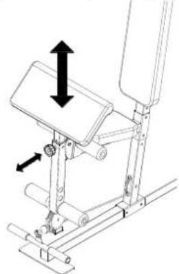 Body Sculpture Multigym Pro BMG 4700 - Regulacja modlitewnika: - 1