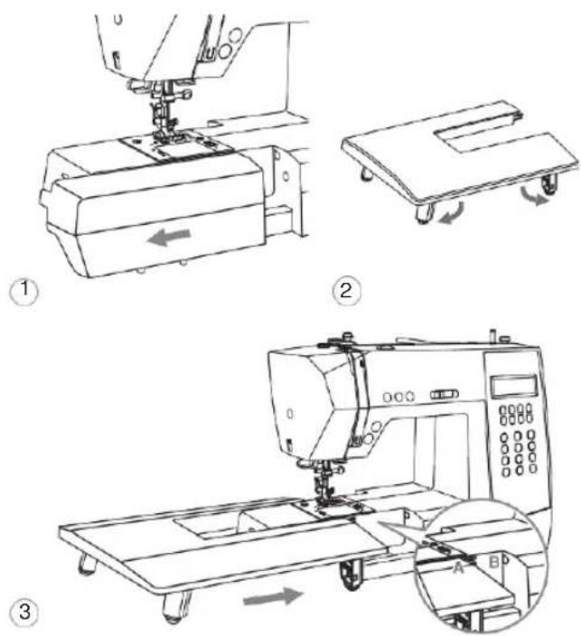 Minerva MC250c - Zakładanie dodatkowego stolika - 1