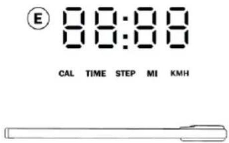 E 88:80 CAL TIME STEP MI KMH