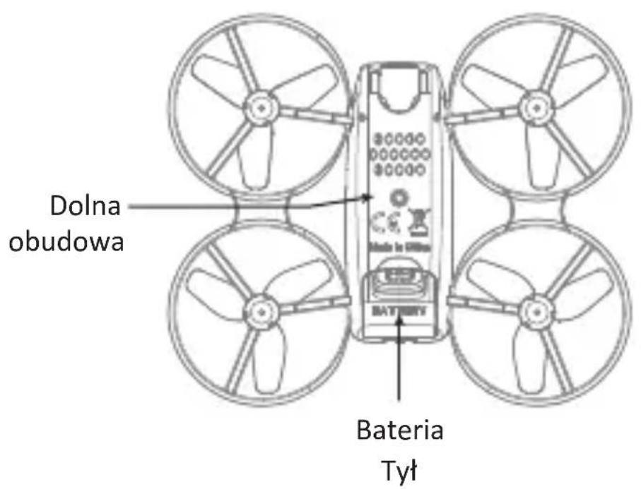 Dolna obudowa Bateria Tyt