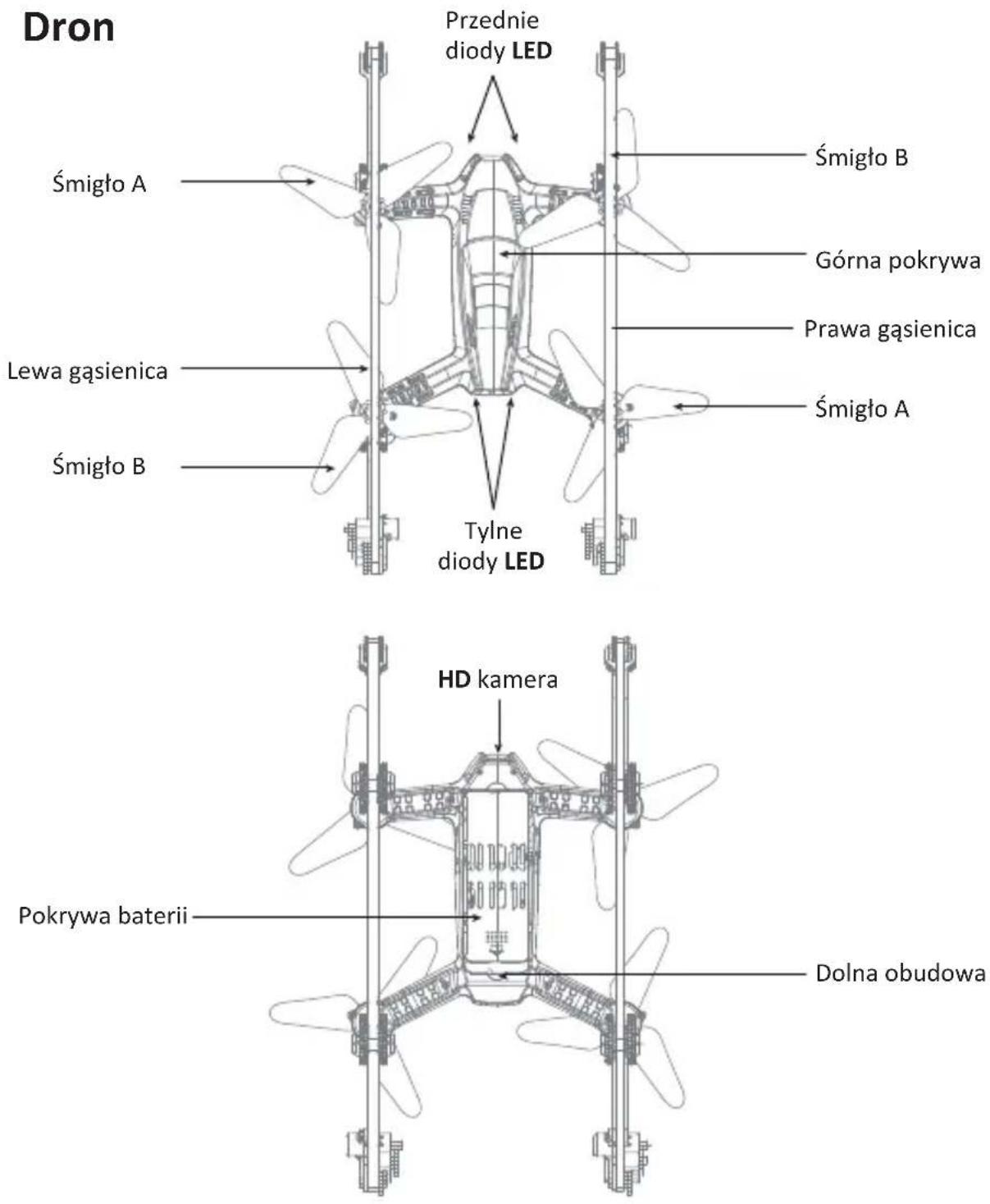 XERALL X-Tankcopter - Przegład części drona i aparatury - 1