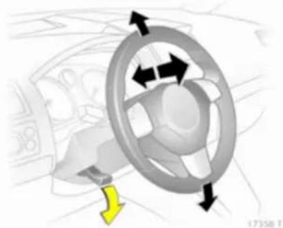 OPEL Zafira Family (2013) - Regulacja położenia kierownicy - 1