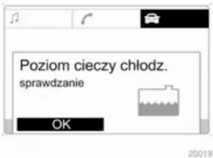 Poziom cieczy chłodz. sprawdzanie OK 20019